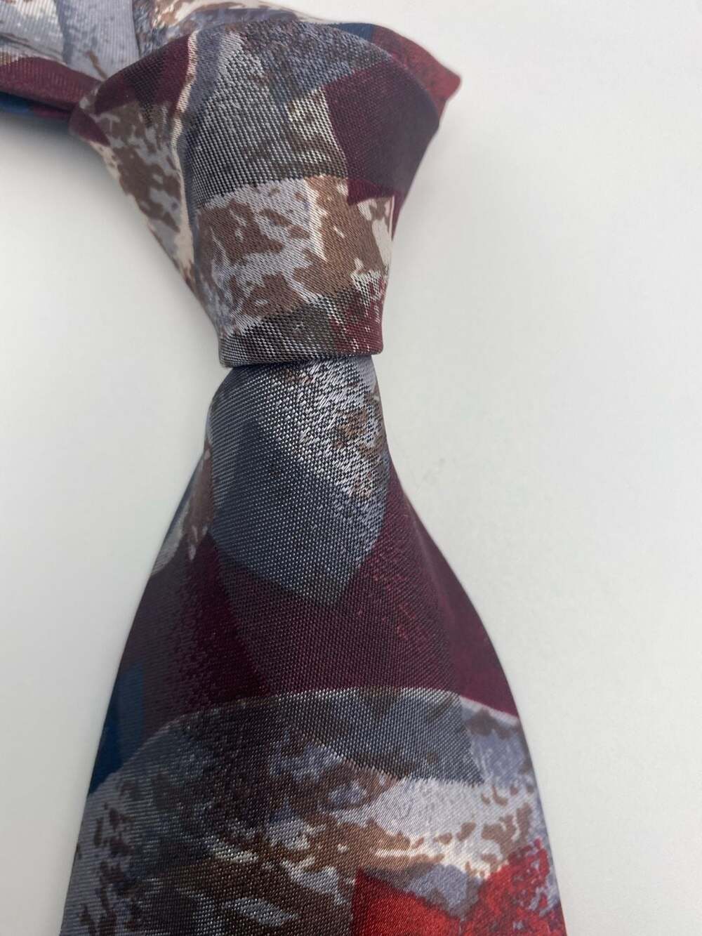 Oscar de la Renta Studio Abstract Silk Necktie